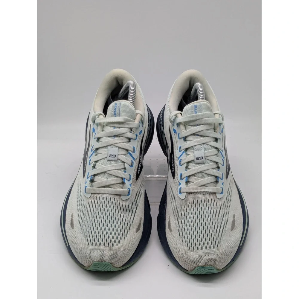 Brooks Adrenaline GTS 23 Women's Running Shoes Size 10.5 B White Blue Stability